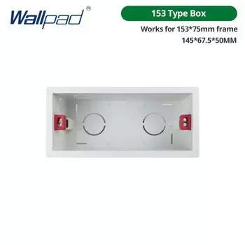 Wallpad DIY закаленное стекло, алюминиевая панель из нержавеющей стали 118*75 мм 153*75 мм 191*75 мм только рамка