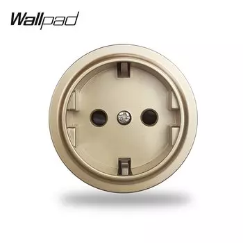 Wallpad ЕС Французская настенная розетка золотого цвета