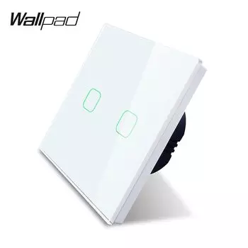 Wallpad K3 двухклавишный сенсорный выключатель