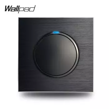 Wallpad L6 черный механический двухклавишный выключатель