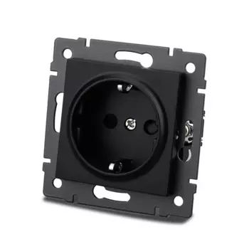 Wallpad Q7 Розетка с USB, черная