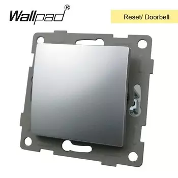 Wallpad Серебряное стекло электрические розетки и выключатели 220V