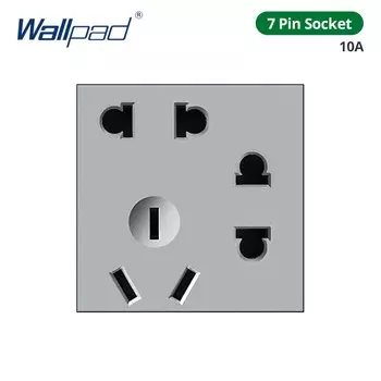 Wallpad, серый модуль «сделай сам», функциональная клавиша, настенный светильник, переключатель сброса, переключатель, электрическая лампочка, порт зарядки 110, 220 В