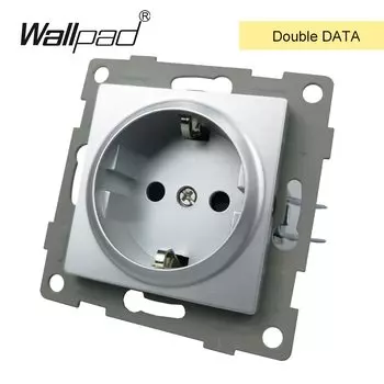 Wallpad стеклянная розетка с USB 2 шт.