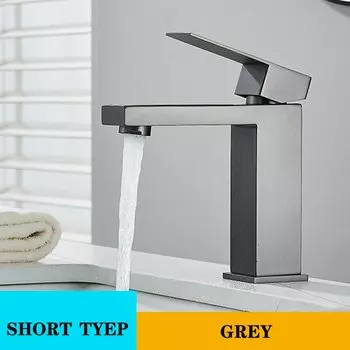 Wanmivezlo керамический смеситель для раковины серый