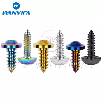 Титановый болт Wanyifa M4/M5/M6x15 17 20 25 мм, саморезы с головкой Torx для велосипеда, мотоцикла, автомобиля, лодки, титановые крепления