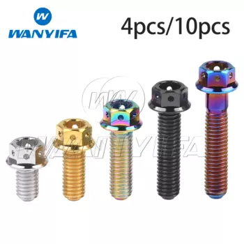 Фланцевые винты с внутренней шестигранной головкой для мотоцикла, 4/10 шт., размеры M6x10/15/20/25/30/35/40/45/50/55/60 мм