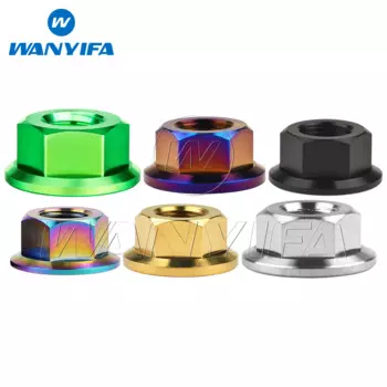 Титановые гайки Wanyifa M5 M6 M8 M10 M12 M14 M16 DIN6923