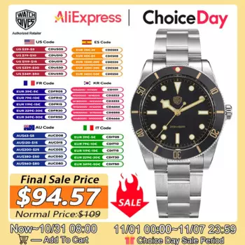 Watchdives WD7922 BB54 Винтажные часы для мужчин VH31 Механизм с сапфировым стеклом 200 м Водонепроницаемые наручные часы Светящиеся кварцевые часы 37 мм