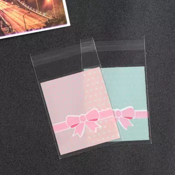 Подарочные пакеты FOUYIM с волнистым бантом 10 шт.