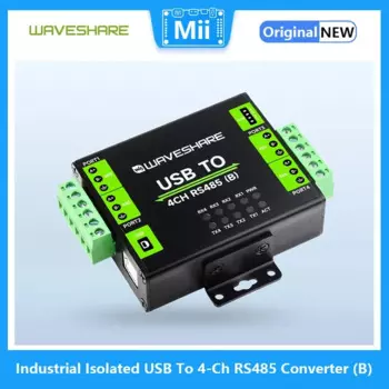 Waveshare промышленный изолированный преобразователь USB в 4-канальный RS485 (B), чип CH344L, многозащитные схемы, поддержка нескольких систем
