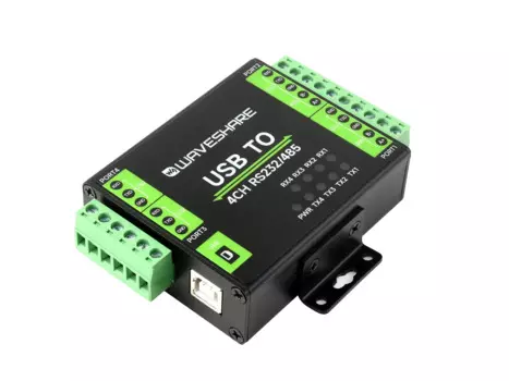 Waveshare промышленный изолированный преобразователь USB в RS232/485, оригинальный чип FT4232HL, поддерживает USB на 2-Ch RS232 + 2-Ch RS232/485