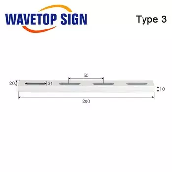 WaveTopSign 2 шт./лот, позиционирующий стержень с позиционирующим винтом для лазерной маркировки и гравировальной машины Co2 «сделай сам»