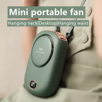 Переносной персональный портативный вентилятор с 3 скоростями, USB, настольная подставка с сенсорным управлением, с питанием от батареи, без листьев, дизайн для помещений/улицы