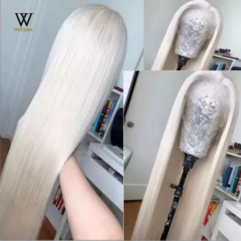 Websterwigs 60 парик блонд, натуральные мягкие волосы, прямой парик на сетке спереди, синтетические парики на сетке спереди для женщин, натуральный парик для волос