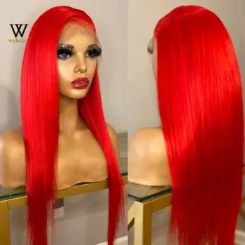 Websterwigs синтетические парики для женщин, парик на сетке спереди, длинные прямые волосы, красный парик, термостойкий парик для ежедневного использования