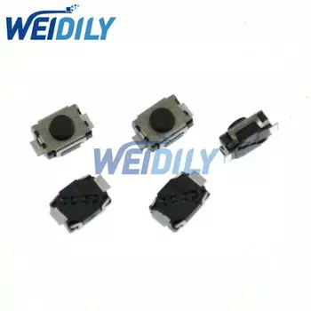 50 шт. SMD 2-контактный 3X4 мм тактильный тактовый кнопочный микропереключатель мгновенный 3*4*2 мм микрокнопка автомобильный ключевой переключатель