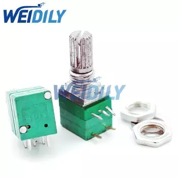 WEIDILY 5-контактный потенциометр B10K B103 с переключателем
