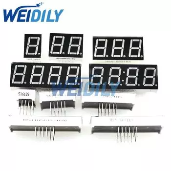 WEIDILY 7-сегментный светодиодный дисплей 0,56 дюйма красный