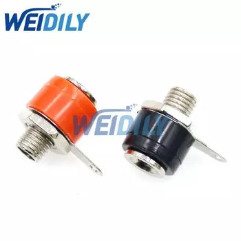 WEIDILY Banana Socket разъем 4 мм черный/красный 10 шт