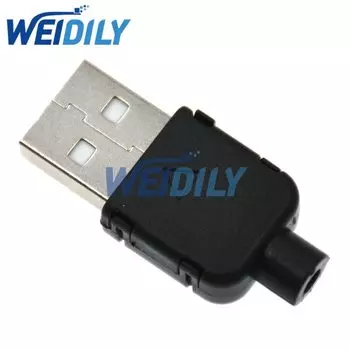 WEIDILY USB 2.0 разъём черный 5 шт