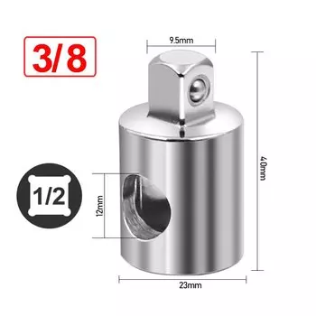 1/4 "3/8" 1/2" адаптер с храповым механизмом, универсальный держатель шестигранных бит CR-V, стальные инструменты для ручного ремонта, приводная головка для автомобиля, велосипеда