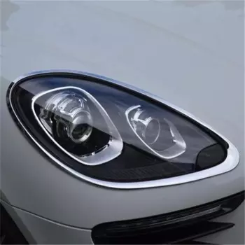 WELKINRY для Porsche Macan 95B 2014 2015 2016 2017 ABS Хромированная Автомобильная передняя фара