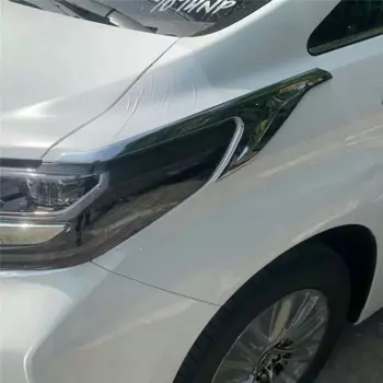 WELKINRY для Toyota Alphard AH30 2015-2022 ABS хромированная передняя фара автомобиля, светильник для век, бровей, крыла, накладка