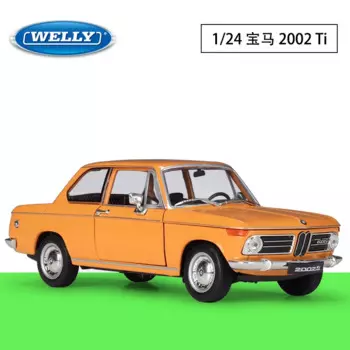 WELLY 1:24 BMW 2002Ti имитация автомобиля из сплава Готовая модель игрушки коллекция украшения для детей фестиваль смешные подарки