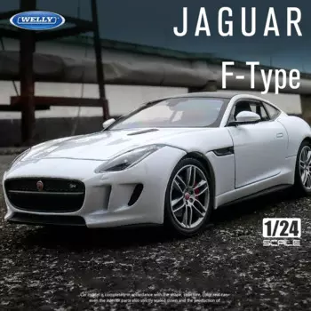 WELLY 1:24 JAGUAR F-Type Coupe литой автомобиль и игрушечные автомобили Модель автомобиля Миниатюрная модель автомобиля в масштабе игрушка для детей