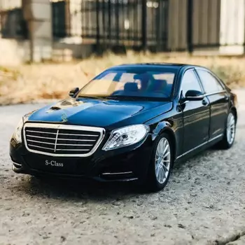 WELLY 1:24 Mercedes-Benz S-Class S500 литой автомобиль, модель игрушечного автомобиля, миниатюрная модель автомобиля в масштабе, игрушка для мальчиков, подарки
