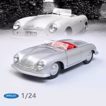 WELLY 1:24 Porsche 356 No 1, модель автомобиля из сплава Roadster, литая под давлением металлическая игрушка, классическая модель автомобиля, коллекция моделирования, детские подарки