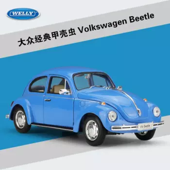 WELLY 1:24 Volkswagen Classics The Beatles машинки, литые под давлением игрушки из сплава, модели автомобилей для мальчиков, подарки, хобби, коллекционные украшения