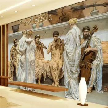 Wellyu Европейский эпохи Возрождения картина маслом персонаж задний фон для телевизора зеленые обои papel de parede