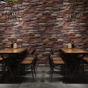 Wellyu Новые 3d стерео обои с изображением кирпича камень культура камень кирпич обои для ресторана бара кафе фоновые обои 3d papel de parede