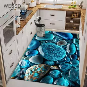 WESSD 3D коврик с разноцветными камнями