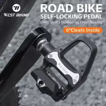 WEST BIKING профессиональные педали для шоссейного велосипеда с самоблокировкой DU + подшипник, легкие прочные педали для шоссейного велосипеда