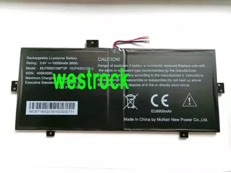 Westrock оригинальный 1000mAh Аккумулятор для ноутбука MPL3592106P