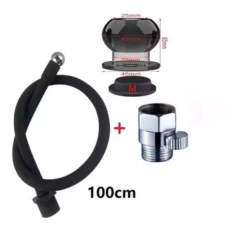 WETIPS силиконовый анальный шланг для душа, клизма, душ, трубка для очистки ягодиц, ректальная очистка для ануса, клизма для мытья, очистки задницы