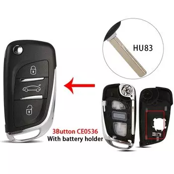 WhatsKey для Peugeot 307 407 408 308 для Citroen C4 C5, модифицированный флип-чехол с дистанционным управлением, сменный чехол VA2/HU83 Blade CE0536