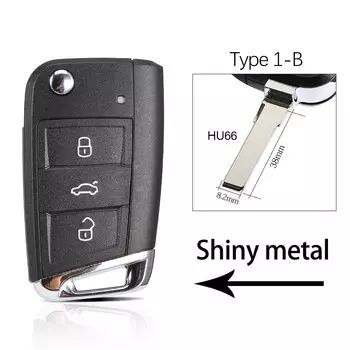 WhatsKey MQB раскладной ключ, складной удаленный автомобильный ключ для VW Skoda Octavia A7, сиденье для VW Golf 5 7 GTI MK7 Tiguan HU66/HU162t Blade