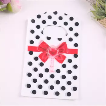 Мини пакеты для подарков FOUYIM в горошек 9*15 см