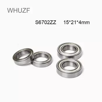 WHUZF Бесплатная доставка 5/10 шт. S6702ZZ подшипник из нержавеющей стали 15x21x4 мм тонкий настенный раздел S6702 ZZ, шариковые подшипники S61702ZZ S6702Z