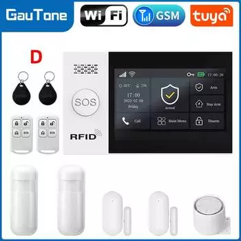 Wi-Fi GSM сигнализация Gautone 4,3 дюйма