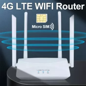 Wi-Fi роутер 4G LTE, 150 Мбит/с, 4 антенны