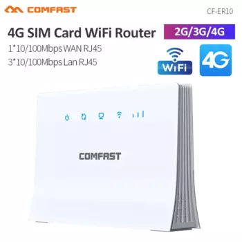 Wi-Fi-роутер COMFAST, 4G, 2,4 ГГц, Мбит/с