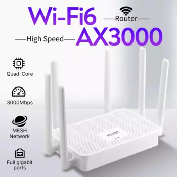 Wi-Fi-роутер FENVI AX3000 сетчатый, 2,4 ГГц, 5,0 ГГц