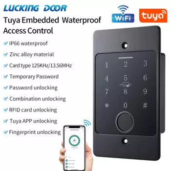 LUCKING DOOR HF5-EM-W-WiFi / HF5-MF-W-WiFi Металлическая водонепроницаемая клавиатура для контроля доступа