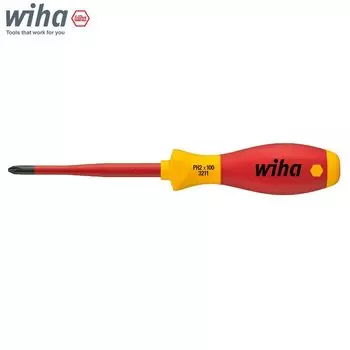 Wiha 35394 100 мм 3211 VDE SoftFinish SlimFix PH2 Отвертка