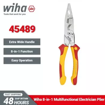 WIHA 45489 Плоскогубцы электрика 8-в-1